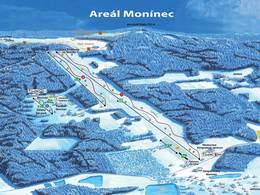 Plan des pistes Monínec – Sedlec-Prčice