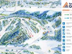 Plan des pistes Sommet Gabriel