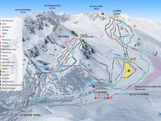 Plan des pistes Porté Puymorens
