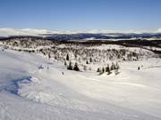 Descente facile depuis le Valsfjell