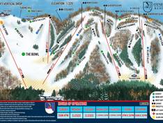 Plan des pistes Otsego – Gaylord