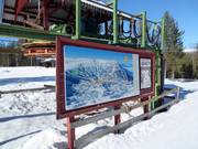 Plan des pistes à l'une des stations de vallée