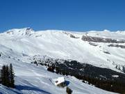 Vue depuis le Crap Sogn Gion en direction de Cassons