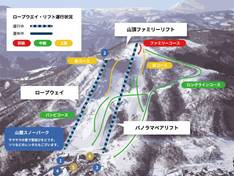 Plan des pistes Otaru Tenguyama