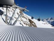 Préparation parfaite des pistes au Weißseejochbahn