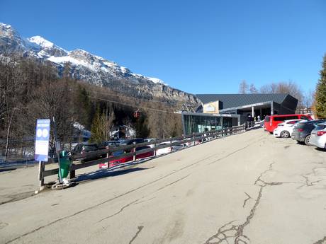 Vénétie: Accès aux domaines skiables et parkings – Accès, parking Cortina d'Ampezzo
