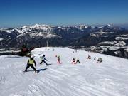 Cours de ski sur la descente Hornabfahrt