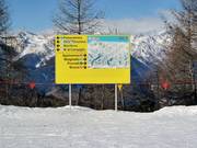 Signalisation des pistes avec plan des pistes