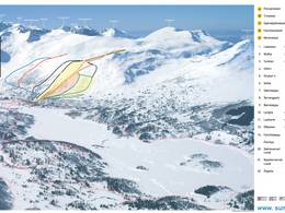 Plan des pistes Sunnmørsalpane Skiarena Fjellseter