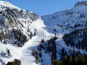 Vue sur la piste Tresca