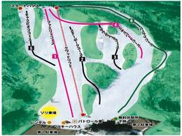 Plan des pistes Chokai Kogen Yashima