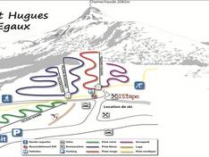 Plan des pistes Les Égaux