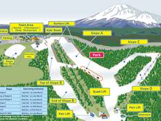 Plan des pistes Yeti Resort