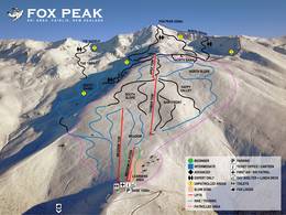 Plan des pistes Fox Peak