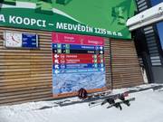 Signalisation des pistes dans le domaine skiable de Spindlermühle