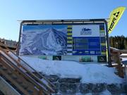 Panneau d'information à la station de la vallée