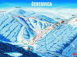 Plan des pistes Čertovica