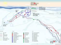 Plan des pistes Oslo – Tryvann (Skimore)