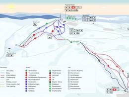 Plan des pistes Oslo – Tryvann (Skimore)
