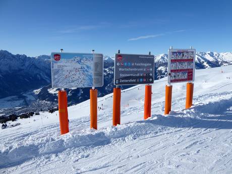 Tyrol oriental (Osttirol): indications de directions sur les domaines skiables – Indications de directions Zettersfeld – Lienz