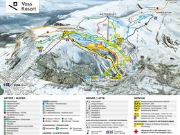 Plan des pistes Voss Resort