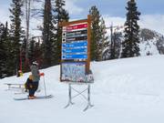 Signalisation des pistes dans le domaine skiable Jackson Hole