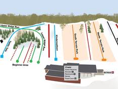 Plan des pistes Hyland Hills