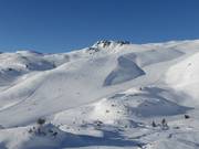 Vue sur la large piste Kringsalm