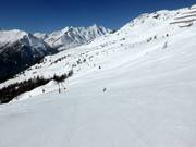 Vue sur les pistes du Schareck avec le Großglockner en arrière-plan