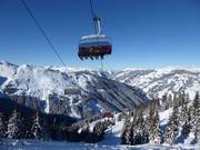 Kettingbahn - 6 places | Télésiège rapide (débrayable) avec capots de protection et sièges chauffants