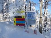 Signalisation claire dans le domaine skiable