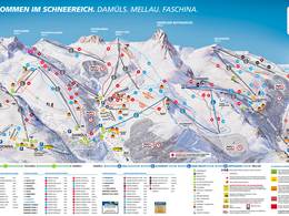 Plan des pistes Damüls Mellau