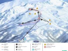 Plan des pistes Tetnuldi – Mestia