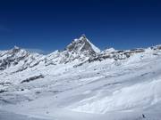Vue sur les pistes à Breuil-Cervinia