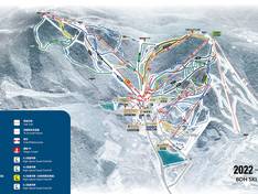 Plan des pistes Beidahu