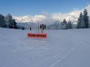 Attention : le téléski raide est signalé comme dangereux.