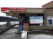 Plan des pistes au téléphérique à Åre