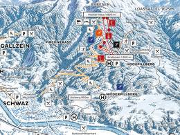 Plan des pistes Kellerjoch – Schwaz