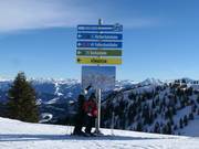 Signalisation exemplaire dans le domaine skiable Hochkönig