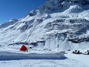 Lance à neige à Zürs