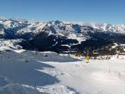 Vue depuis le Passo Grostè en direction de Fradalago