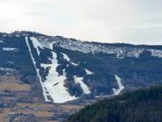 Vue sur le domaine skiable Gol Skisenter