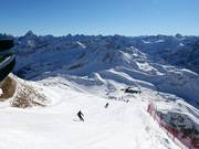 Départ à la station sommitale Nebelhorn