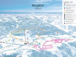 Plan des pistes Embach – Hörndl