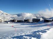 Vue sur les hébergements Pla d'Adet