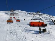 Zirbenbahn - 6 places | Télésiège rapide (débrayable) avec capots de protection et sièges chauffants