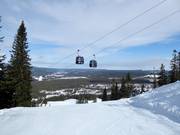 Avec la télécabine Sälen, vous atteignez le sommet.