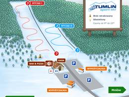 Plan des pistes Tumlin Podgród