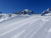 Piste damée le matin