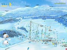Plan des pistes Kvilda